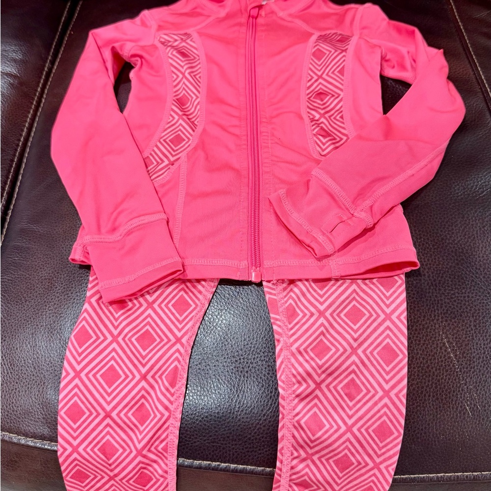 90 Degree By Reflex Pink Baby Activewear Set